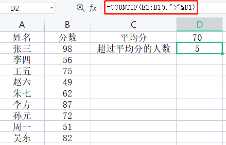 深圳富士康报名网址COUNTIF函数的应用-第3张图片-观澜富士康官方直招